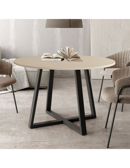Mesa de comedor redonda fija LIENA