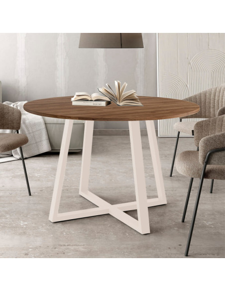 Mesa de comedor redonda fija LIENA