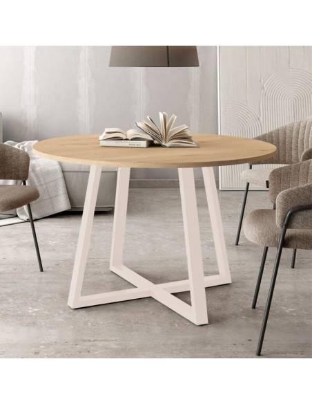 Mesa de comedor redonda fija LIENA
