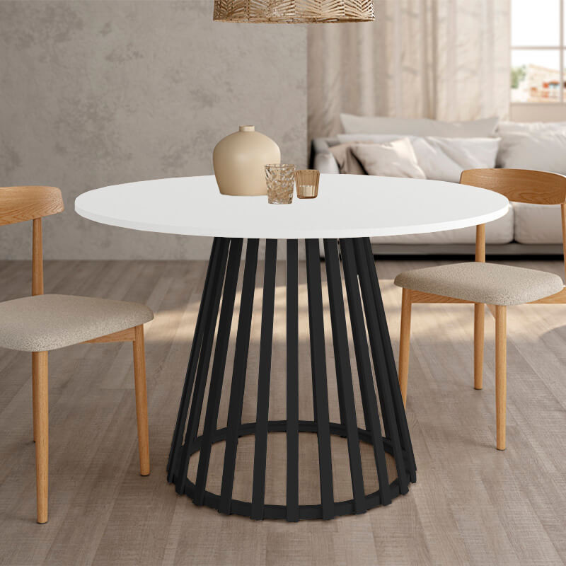 Mesa de comedor redonda fija GAIA