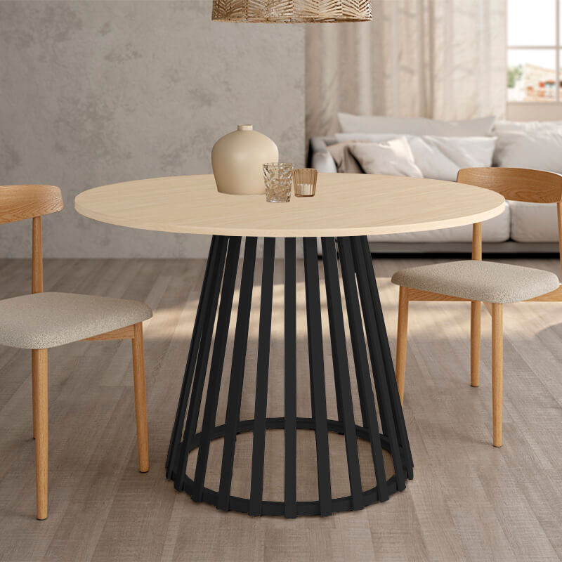 Mesa de comedor redonda fija GAIA
