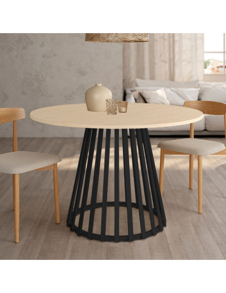 Mesa de comedor redonda fija GAIA