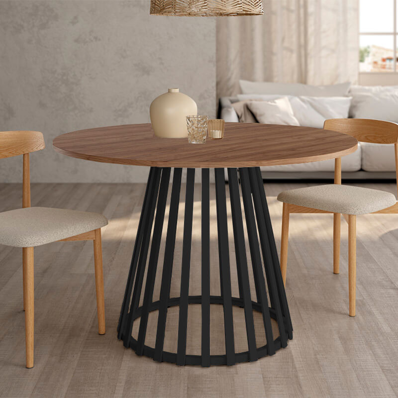 Mesa de comedor redonda fija GAIA