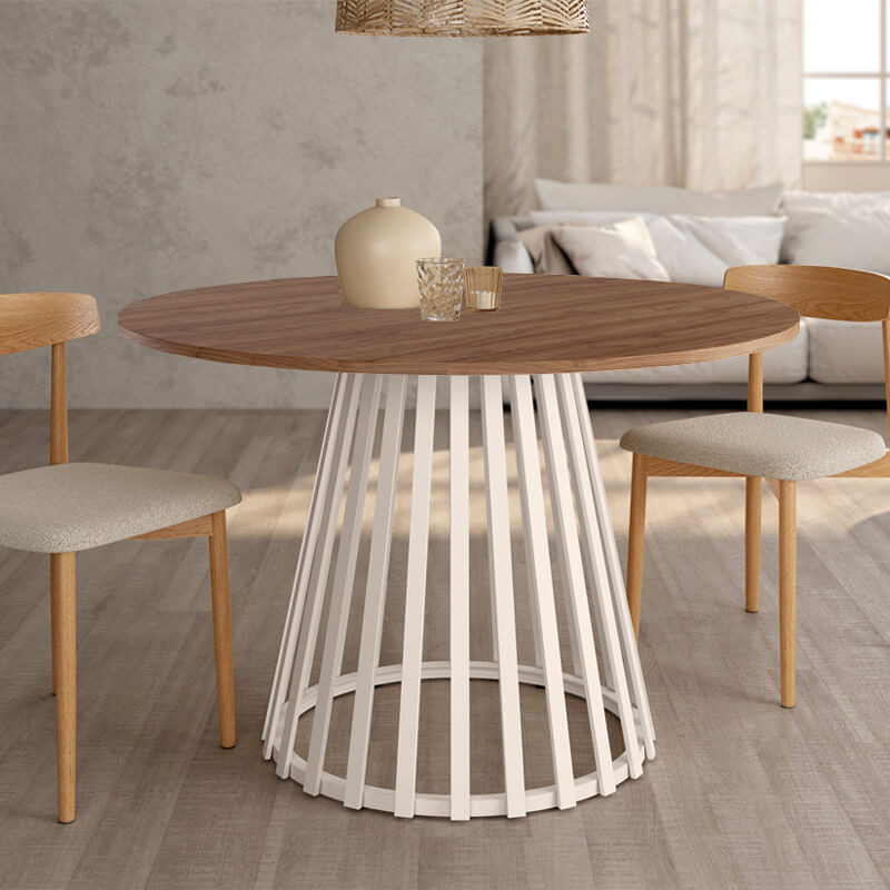 Mesa de comedor redonda fija GAIA