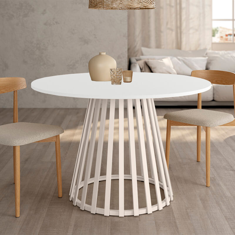 Mesa de comedor redonda fija GAIA