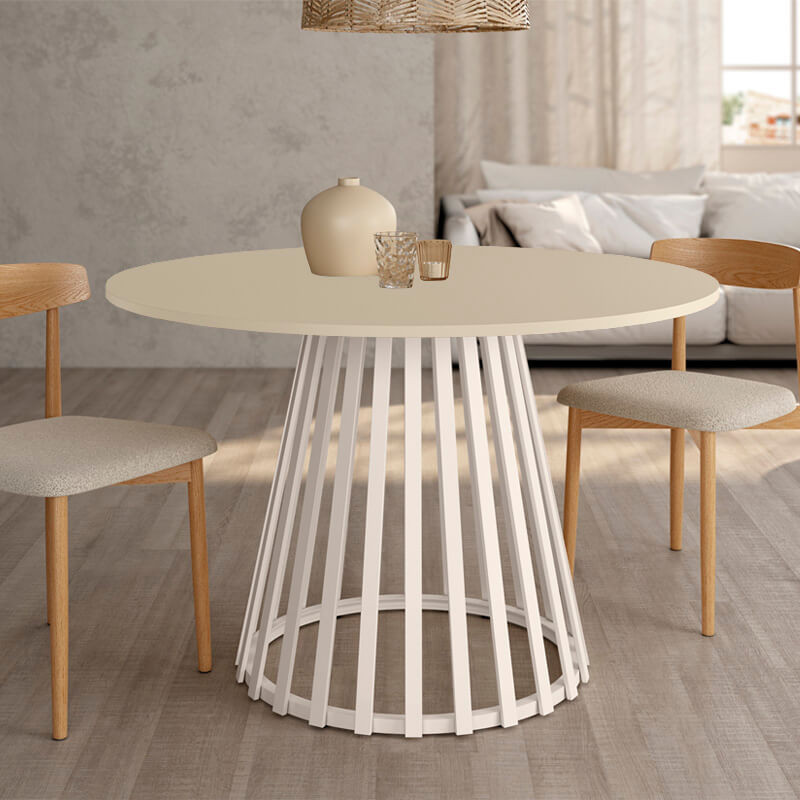 Mesa de comedor redonda fija GAIA