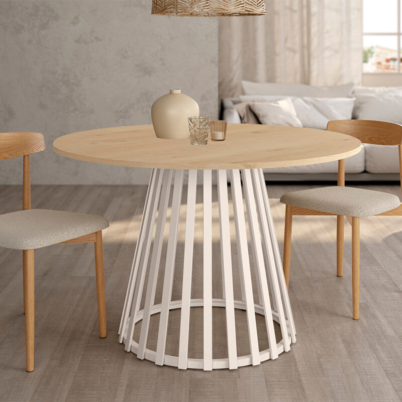 Mesa de comedor redonda fija GAIA