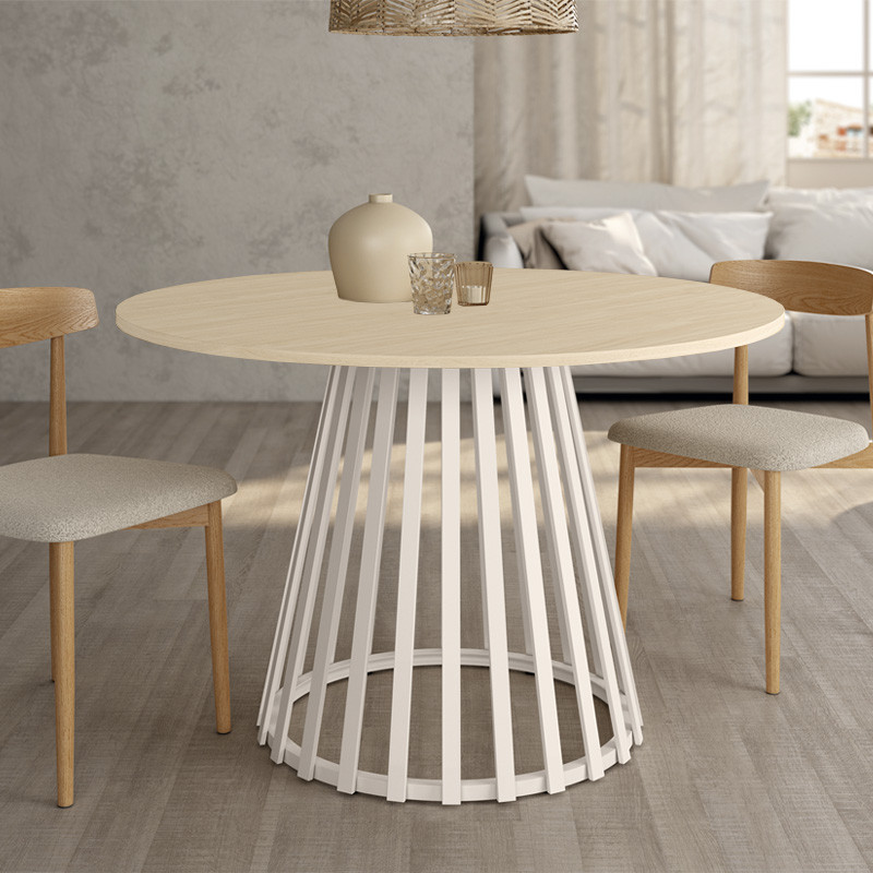 Mesa de comedor redonda fija GAIA