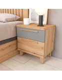 Mesita de noche dos cajones LENA