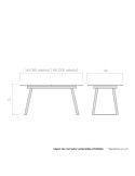 Mesa de comedor extensible ATHENEA