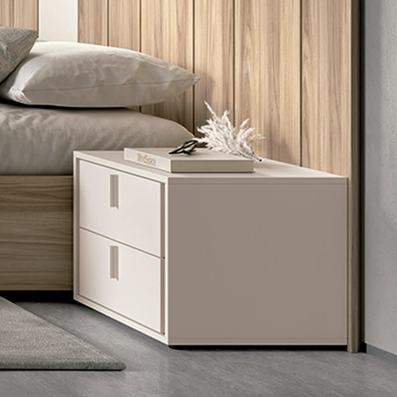 Mesita de noche dos cajones VERA I