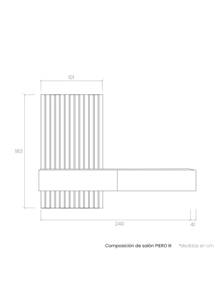 Composición de salón PIERO III