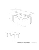 Mesa de centro elevable MARCO