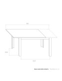 Mesa comedor rectangular extensible DANIELA