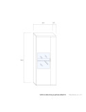 Vitrina alta dos puertas MARCO