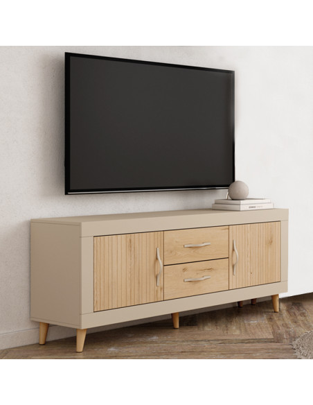 Mueble TV dos cajones y dos puertas ROMA