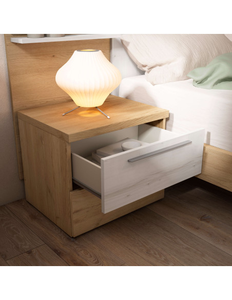 Mesita de noche dos cajones VALENTINA