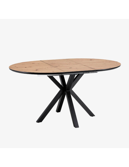 Mesa de comedor redonda extensible ANIA