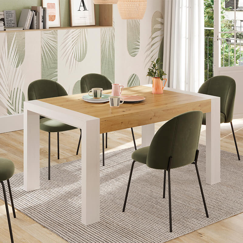 Mesa comedor rectangular extensible portería...