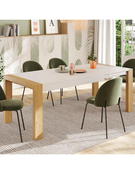 Mesa comedor rectangular extensible portería deslizante DANIELA