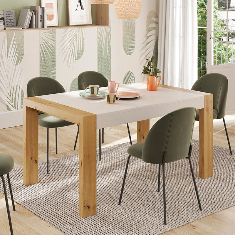 Mesa comedor rectangular extensible portería...