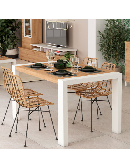 Mesa comedor rectangular extensible portería deslizante DANIELA