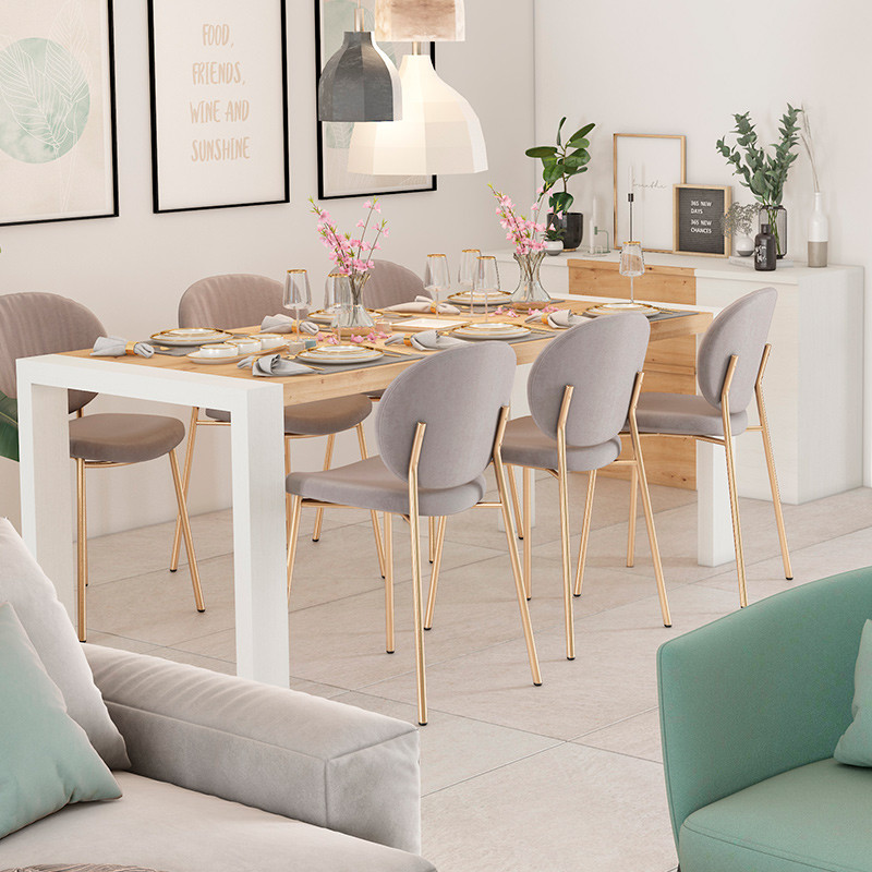 Mesa comedor rectangular extensible portería...