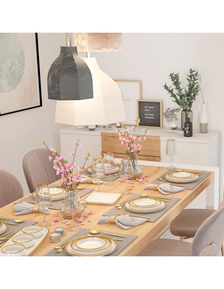 Mesa comedor rectangular extensible portería deslizante DANIELA