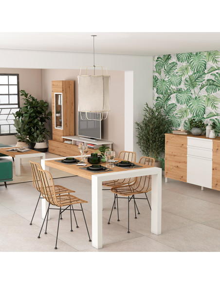 Mesa comedor rectangular extensible portería deslizante DANIELA