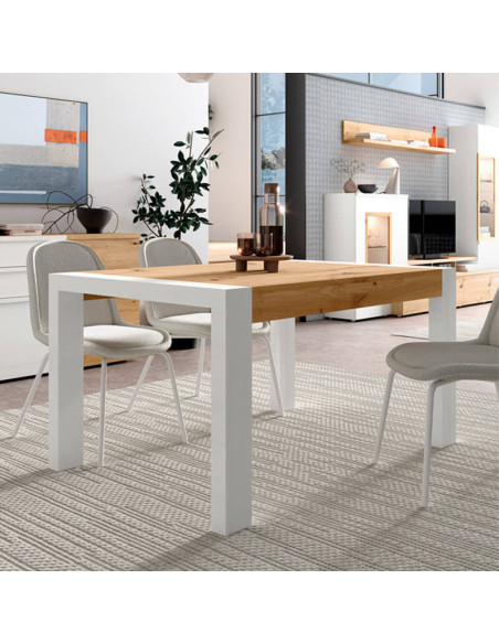 Mesa comedor rectangular extensible portería deslizante DANIELA