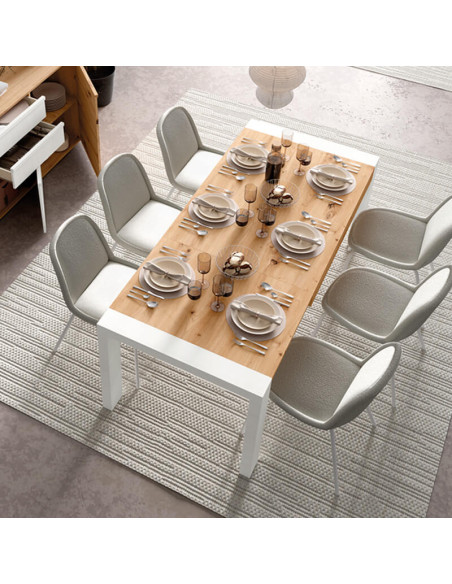 Mesa comedor rectangular extensible portería deslizante DANIELA
