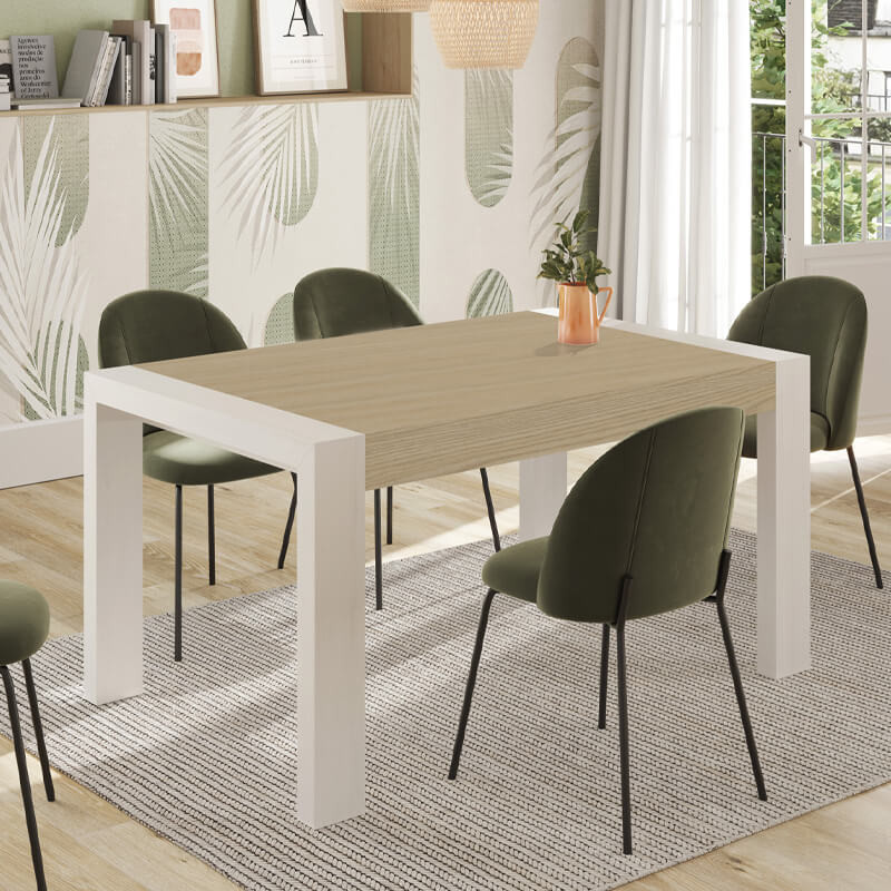 Mesa comedor rectangular extensible portería...