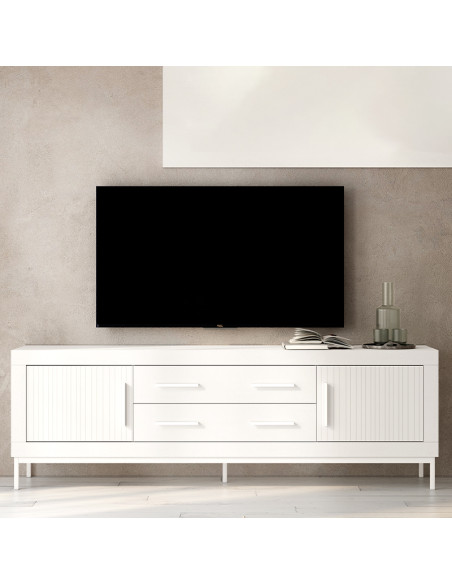Mueble TV dos cajones y dos puertas 200 cm ROMA