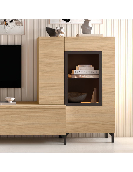 Vitrina de dos puertas apilada DANIELA