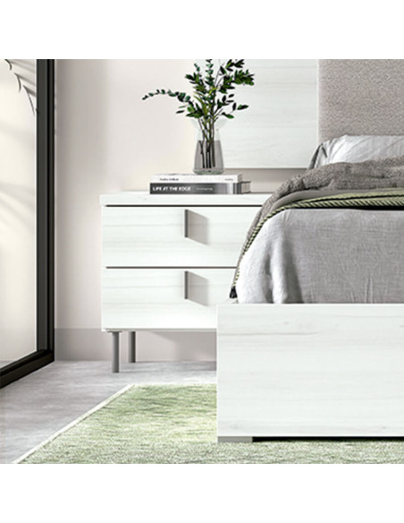 Mesita de noche dos cajones VERA III