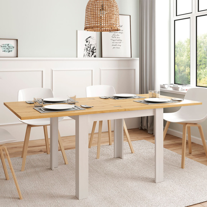 Mesa comedor cuadrada extensible DANIELA