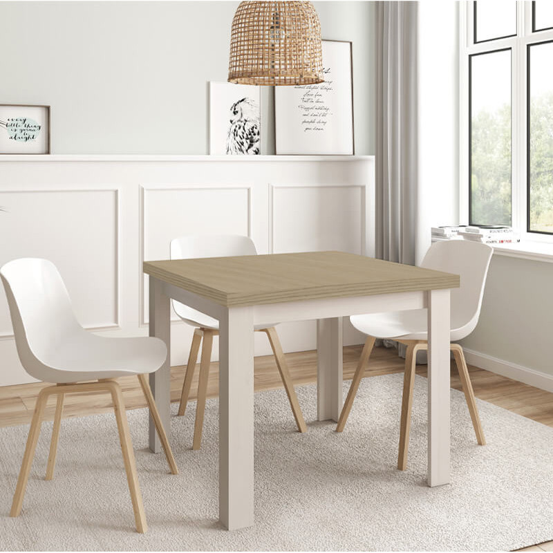 Mesa comedor cuadrada extensible DANIELA
