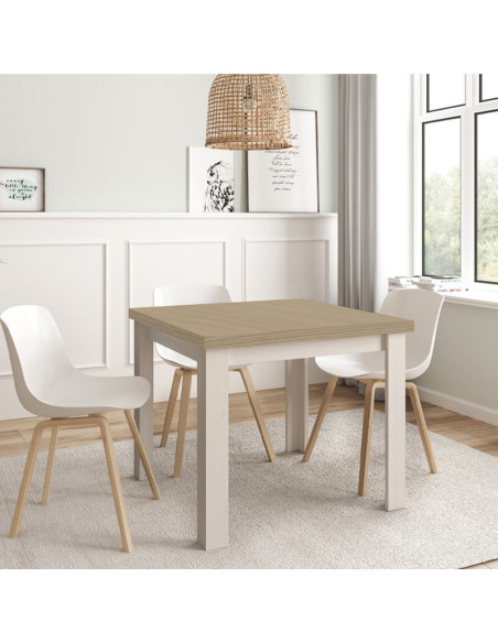 Mesa comedor cuadrada extensible DANIELA
