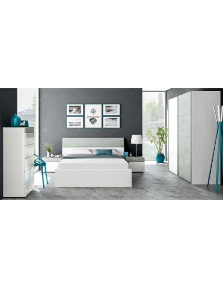 Cabecero y dos mesitas con cajón SPACES