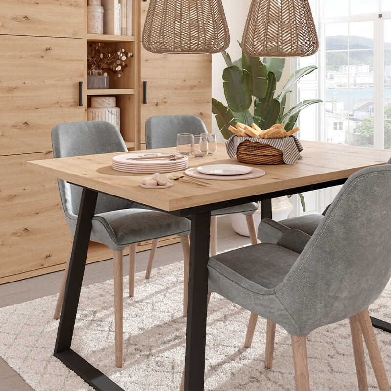 Mesa rectangular extensible SANA