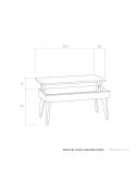 Mesa de centro elevable QUIRA