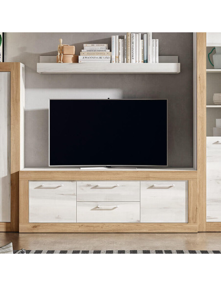 Mueble TV dos cajones y dos puertas 154 cm DALIA