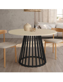 Mesa de comedor redonda fija GAIA artic