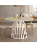 Mesa de comedor redonda fija GAIA artic
