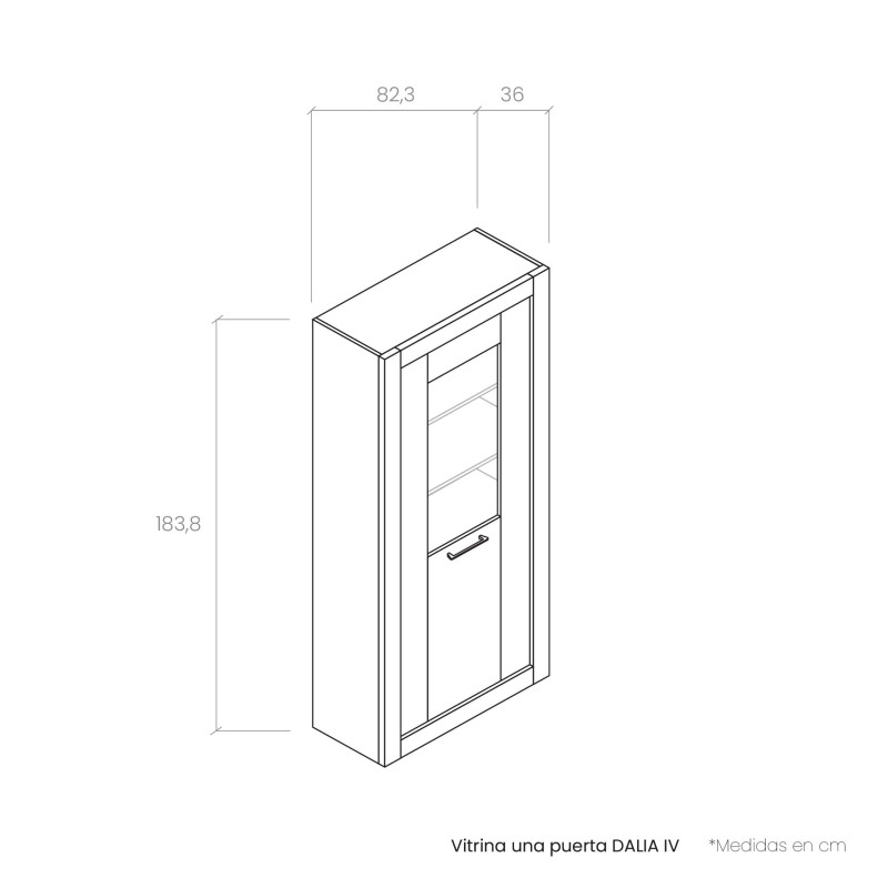 Vitrina una puerta DALIA IV