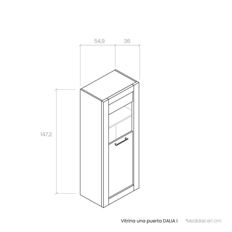 Vitrina una puerta DALIA I