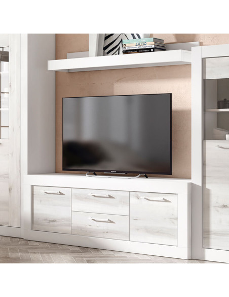 Mueble TV dos cajones y dos puertas 154 cm DALIA