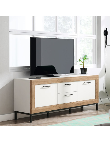 Mueble TV dos cajones y dos puertas 154 cm DALIA