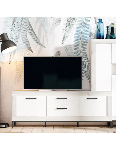 Mueble TV dos cajones y dos puertas 154 cm DALIA