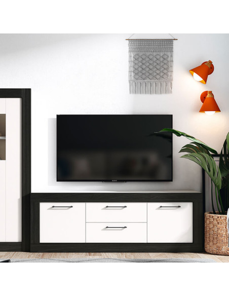 Mueble TV dos cajones y dos puertas 154 cm DALIA